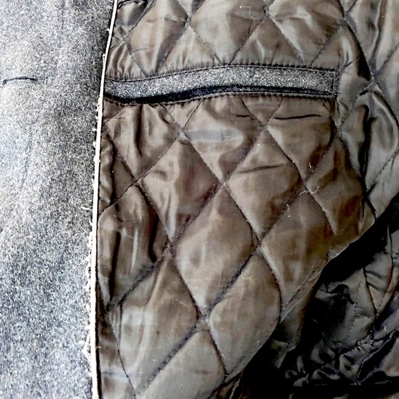 CLAIBORNE- Charcoal Wool Coat - Picture 10 of 11